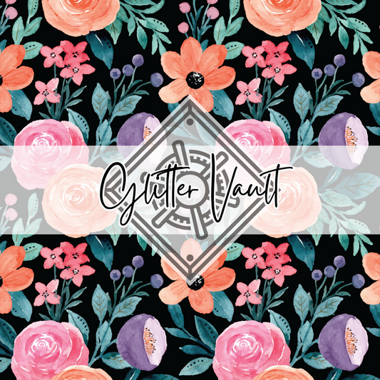 #1046 - Floral Vinyl Print