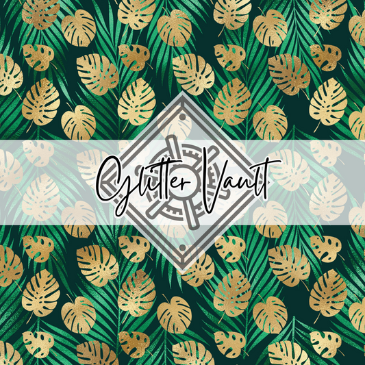 #1048 - Tropical Greens Vinyl Print
