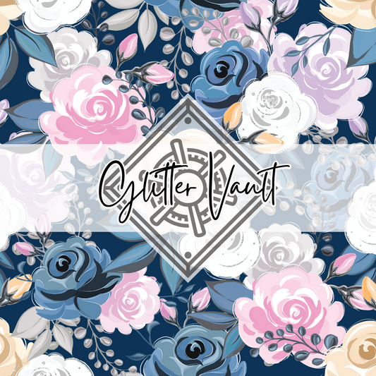 #1060 - Floral Vinyl Print - Large