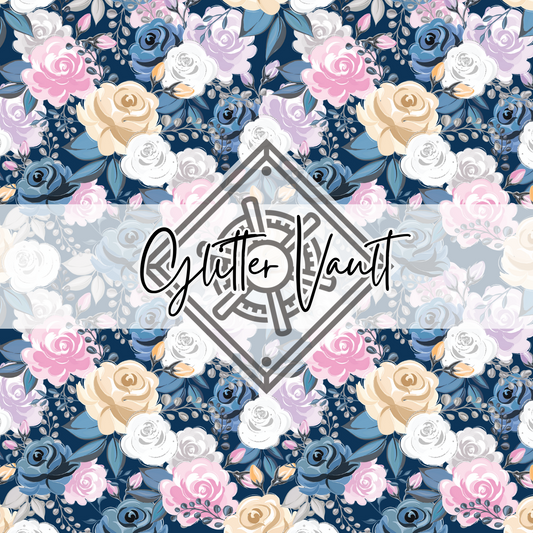 #1061 - Floral Vinyl Print - Small