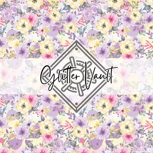 #1064 - Watercolour Floral Vinyl Print