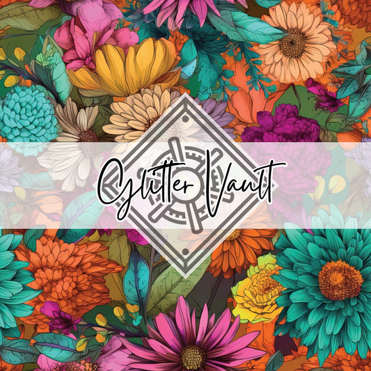#1074 - Vibrant Garden Vinyl Print