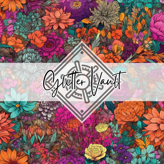 #1076 - Vibrant Garden Vinyl Print