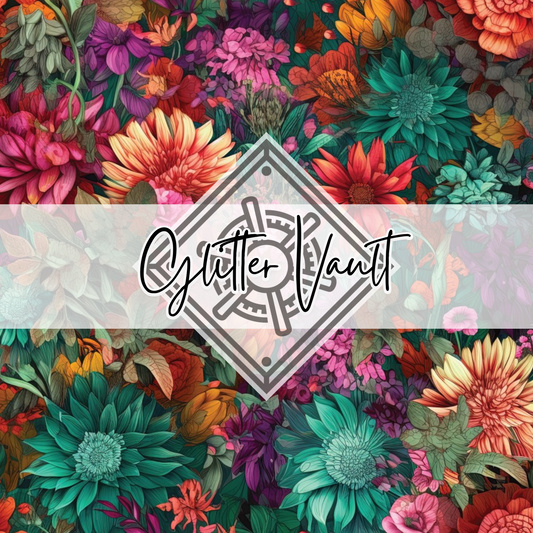 #1078 - Vibrant Garden Vinyl Print
