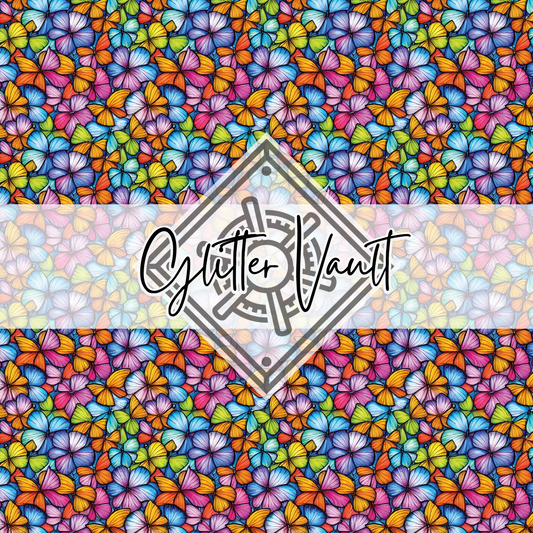 #1090 - Bright Floral Vinyl Print - Small