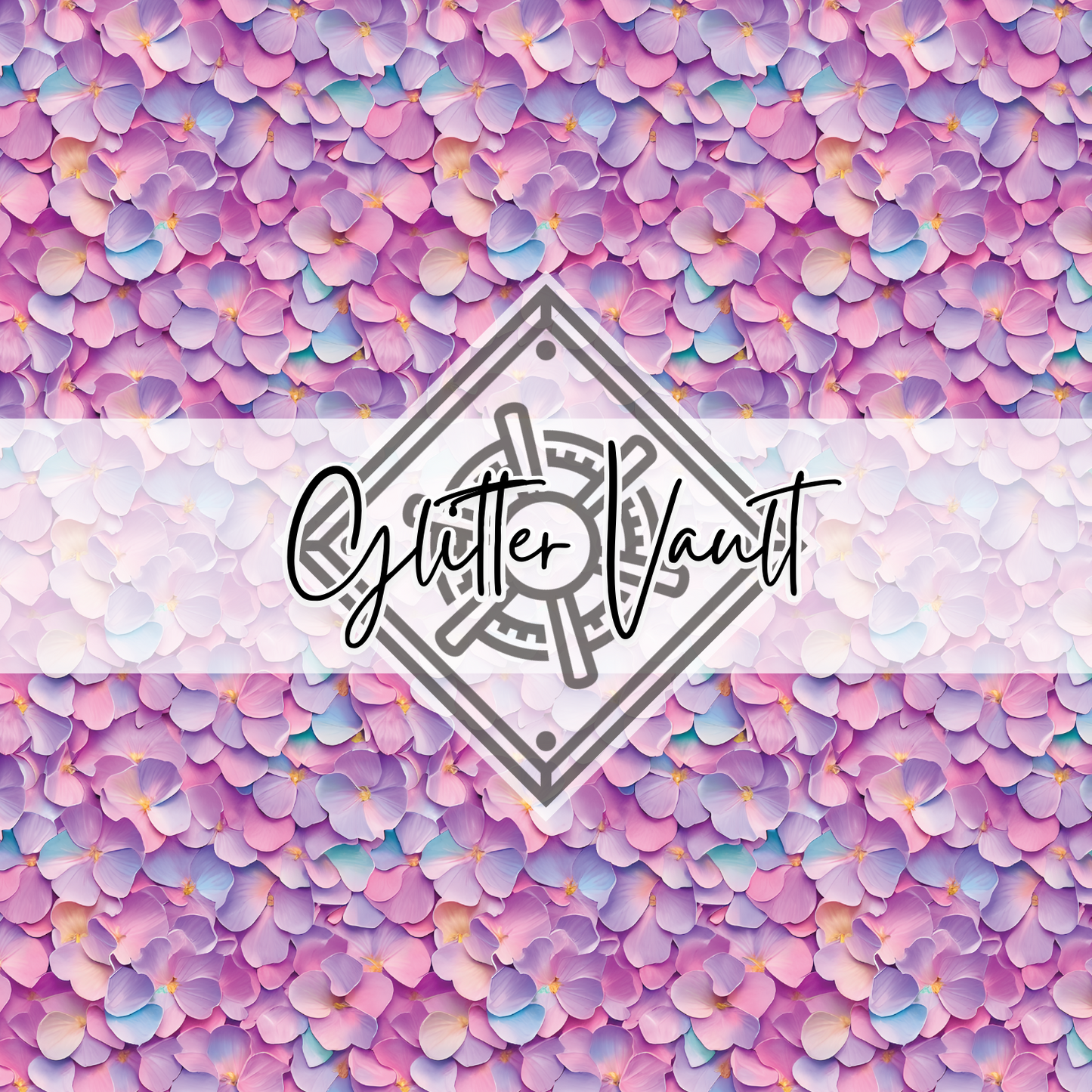 #1093 - Pastel Hydrangea Vinyl Print - Small