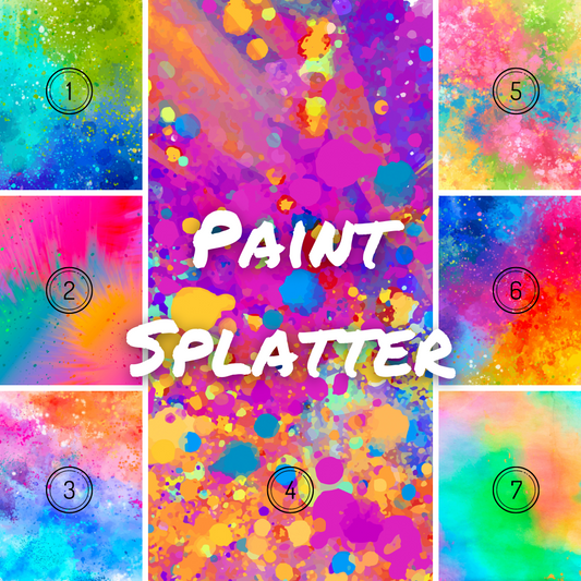 Paint Splatter Background Set -  Digital Download