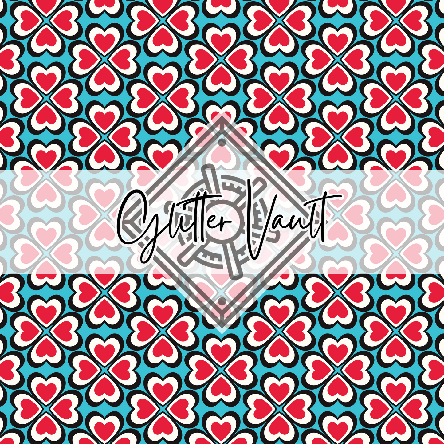 #2024 - Art Deco Clover Vinyl Print - Large