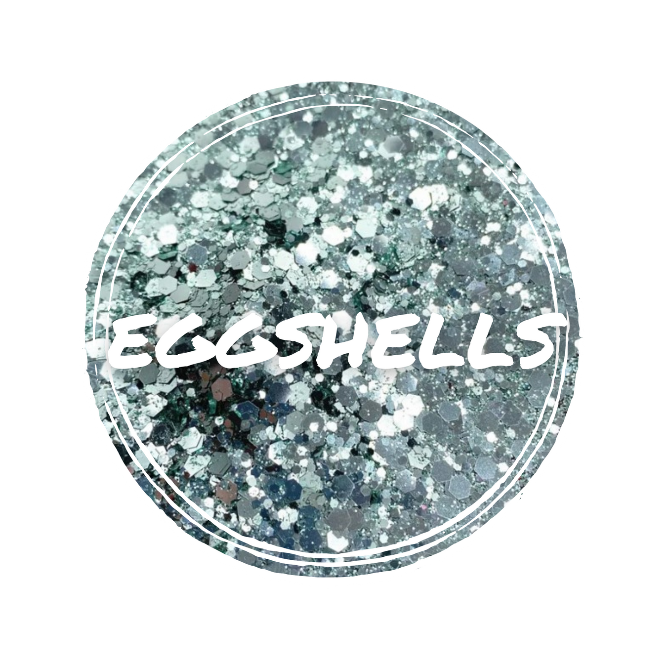 Eggshells sage green chunky glitter Glitter Vault