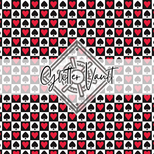 #3403 - Hearts + Spades Vinyl Print