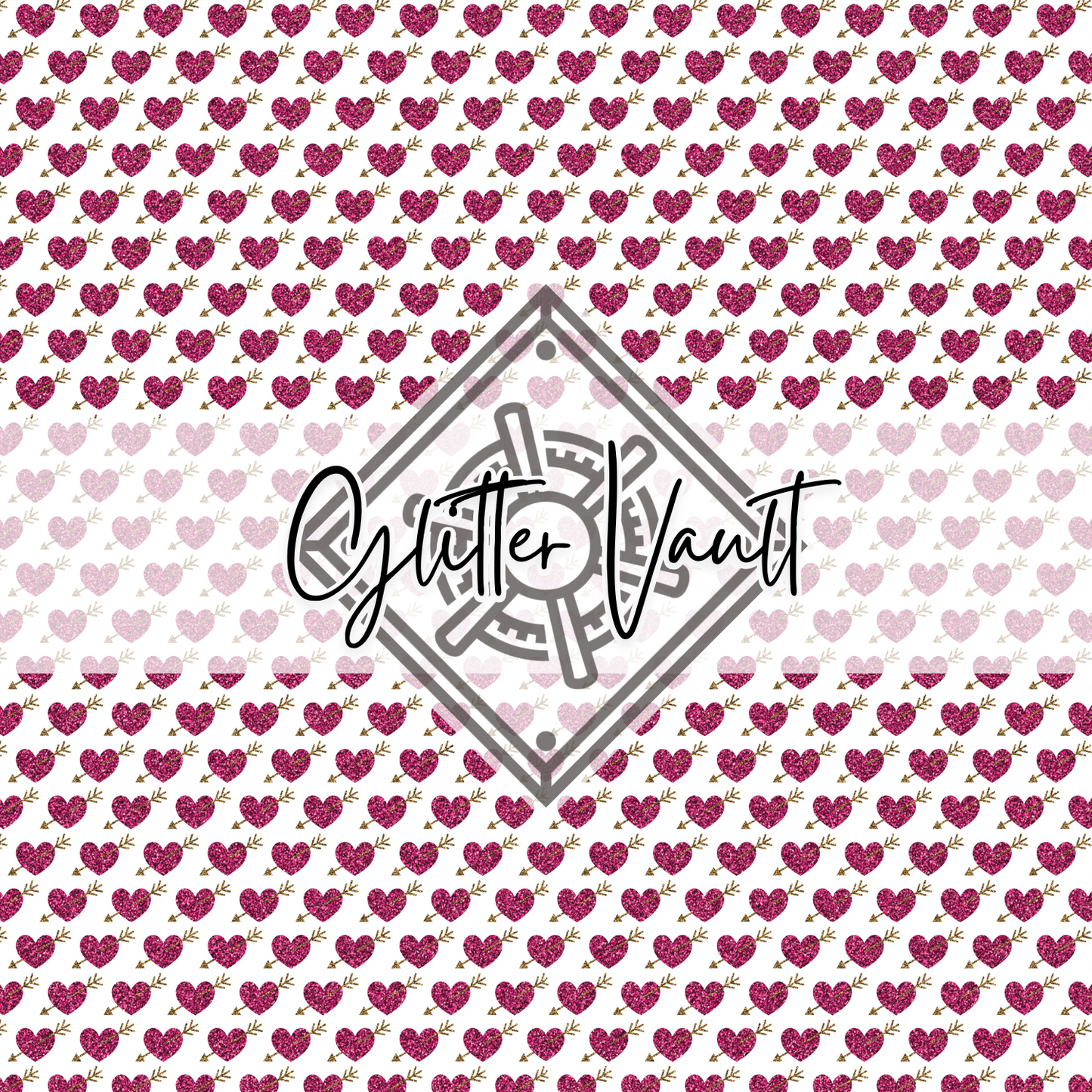 #3409 - Hearts Vinyl Print - Small