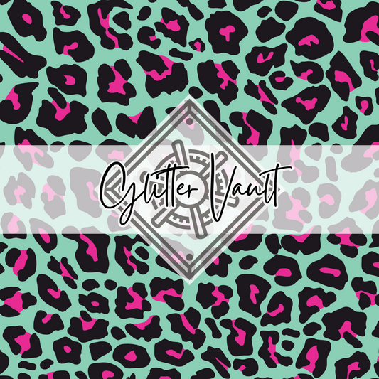 #4017 - Neon Leopard Vinyl Print