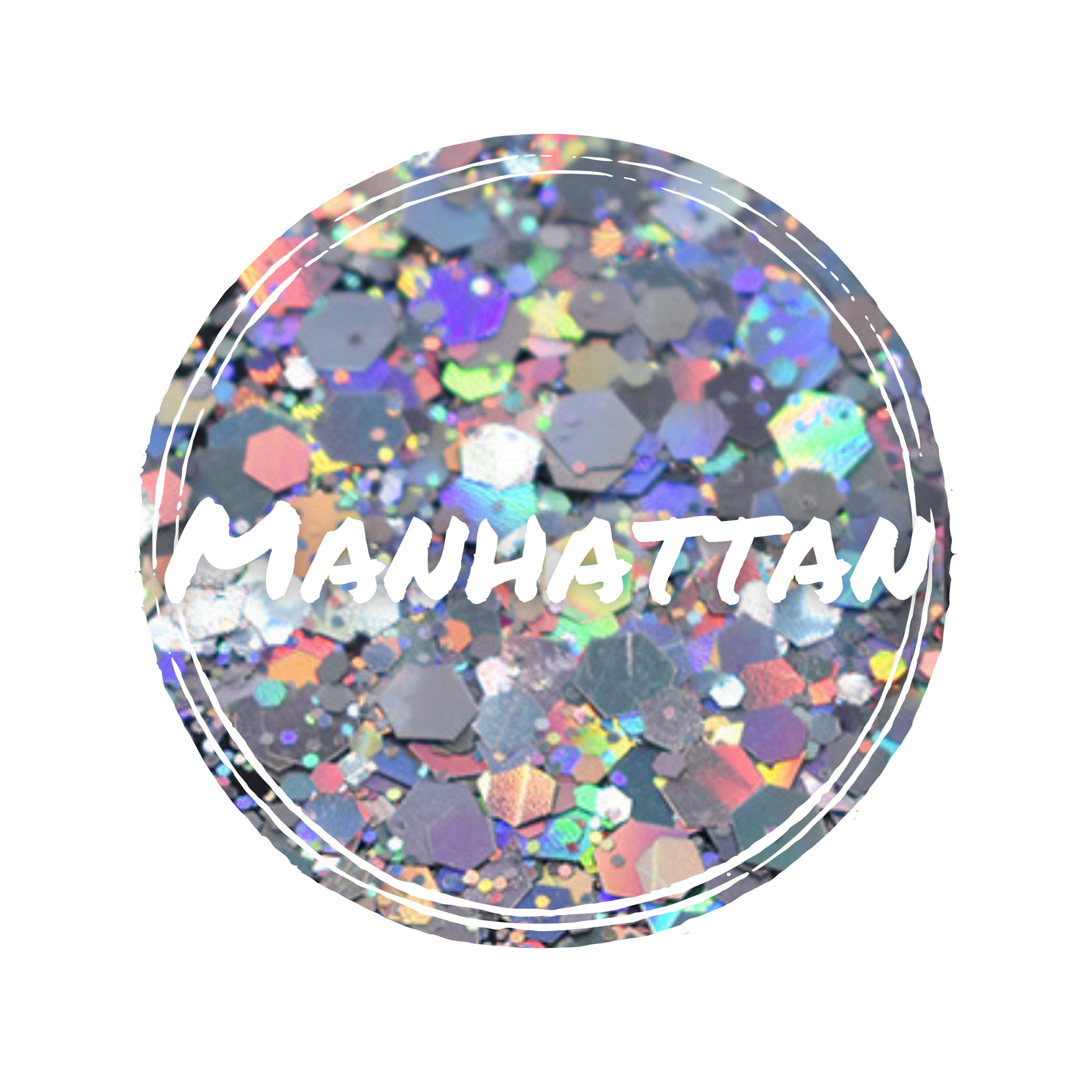 Manhattan silver chunky holographic glitter Glitter Vault
