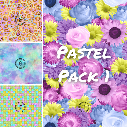 Pastel Pack 1 Background Set -  Digital Download