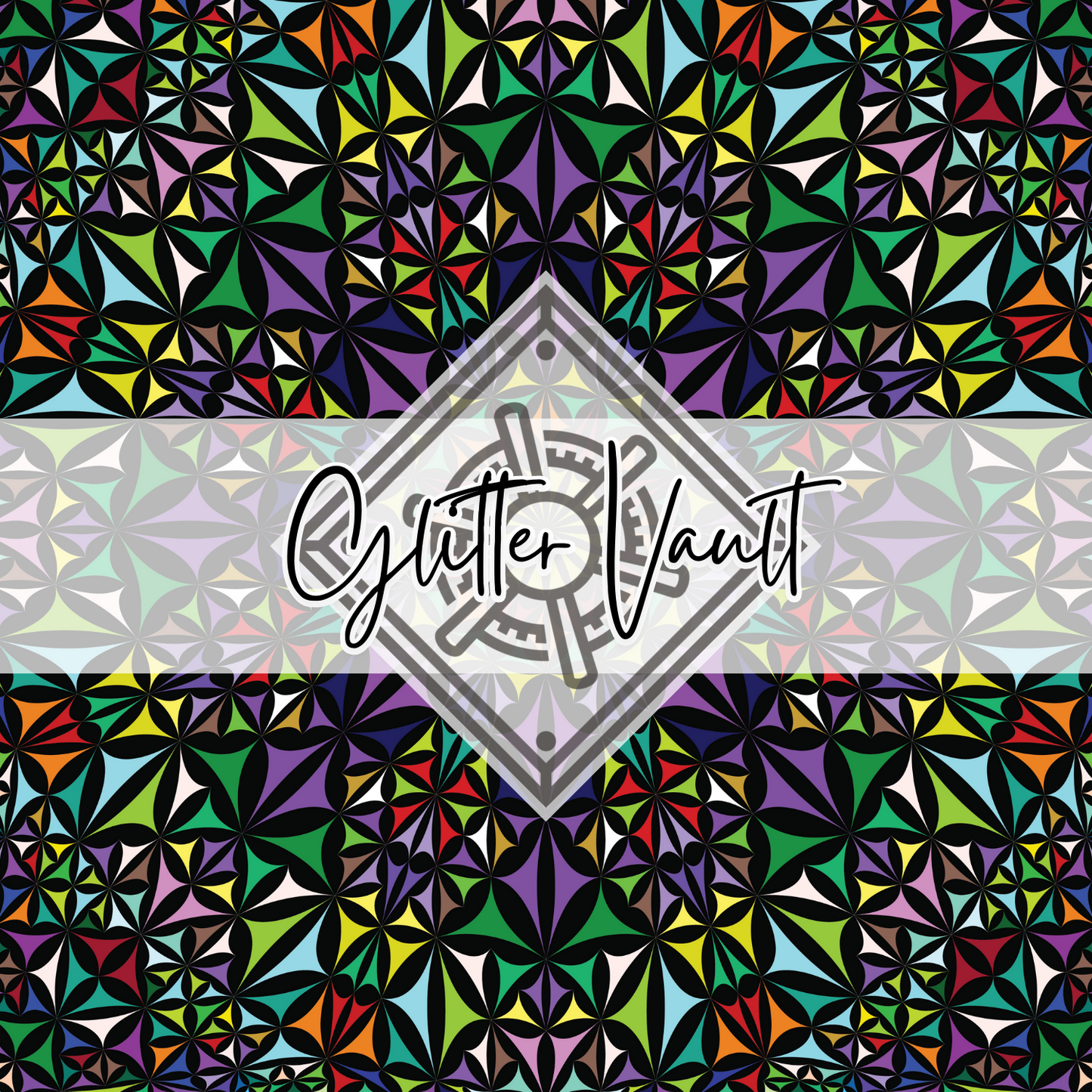 #7012 - Stained Glass Vinyl Print