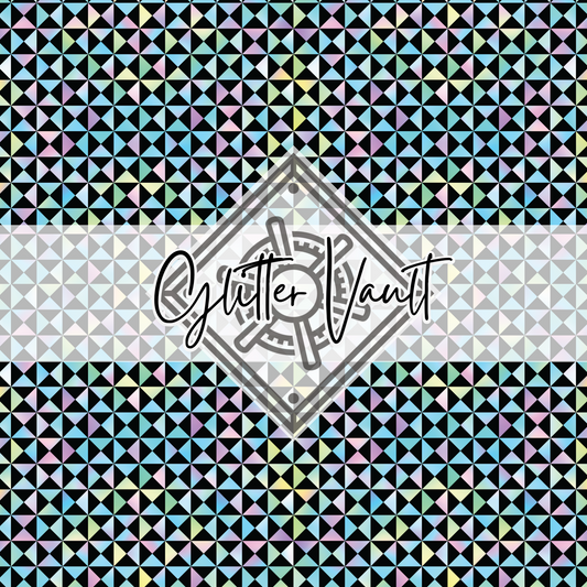 #7030 - Neon Geo Vinyl Print