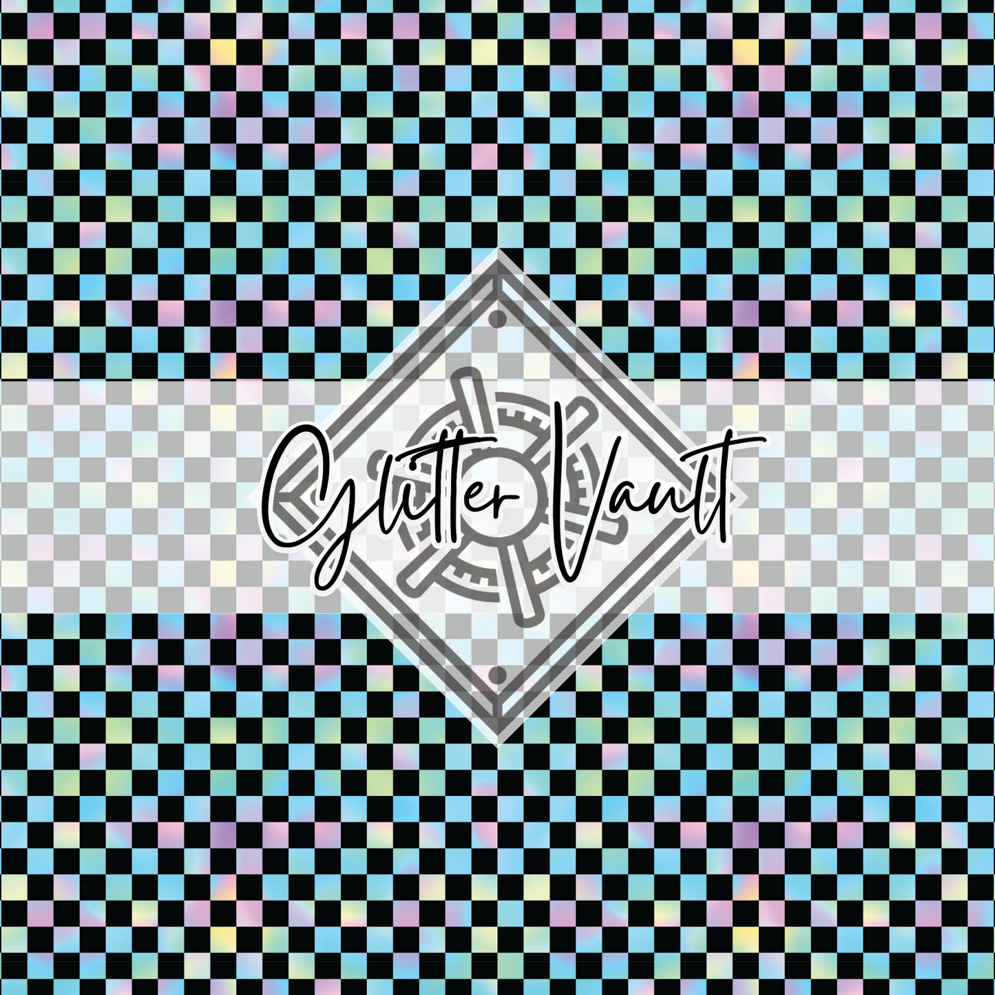 #7036 - Checkers Vinyl Print - Small