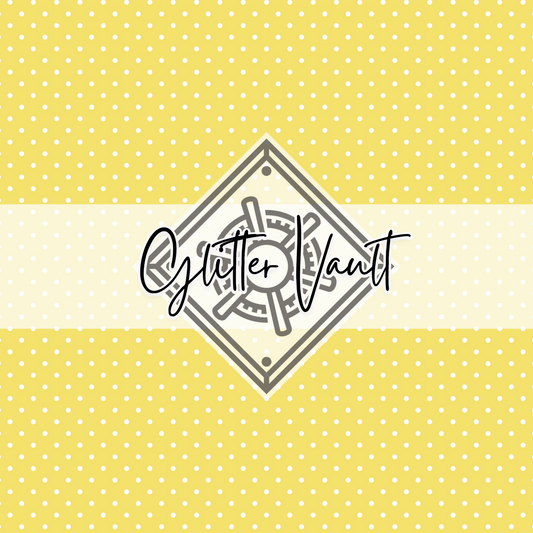 #7047 - Yellow Polka Dot Vinyl Print