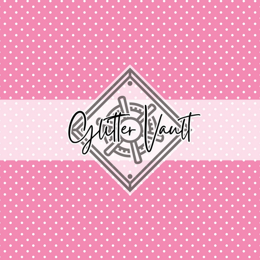 #7058 - Pink Polka Dot Vinyl Print
