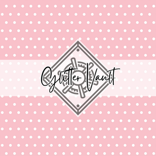 #7064 - Pink Polka Dot Vinyl Print