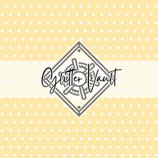#7065 - Yellow Polka Dot Vinyl Print
