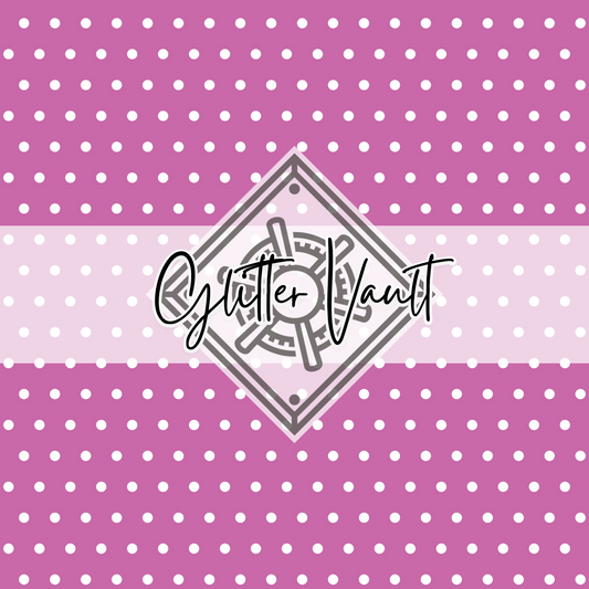#7067 - Fuchsia Polka Dot Vinyl Print