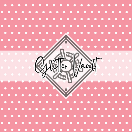 #7068 - Pink Polka Dot Vinyl Print