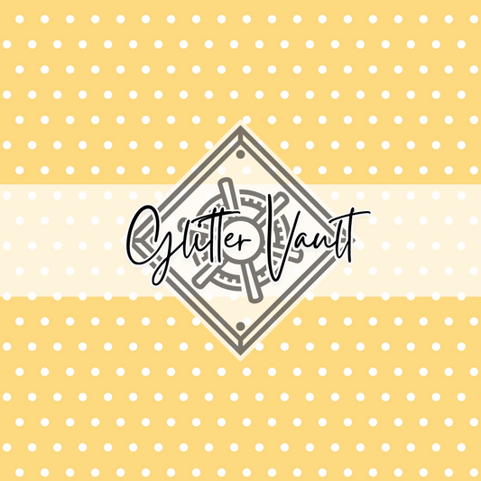 #7070 - Yellow Polka Dot Vinyl Print