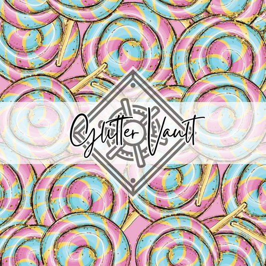 #7088 - Lolly Pop Swirl Vinyl Print