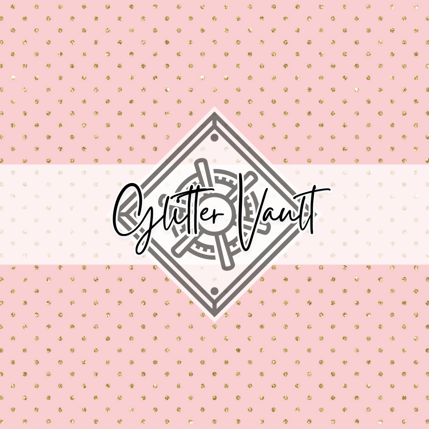 #7096 - Blush Glitter Spots Vinyl Print