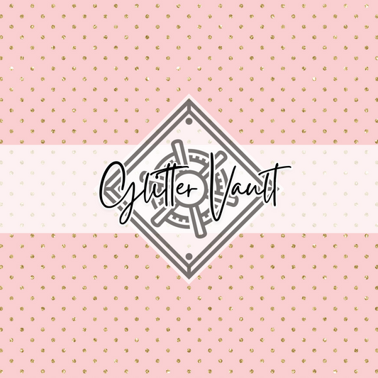 #7096 - Blush Glitter Spots Vinyl Print