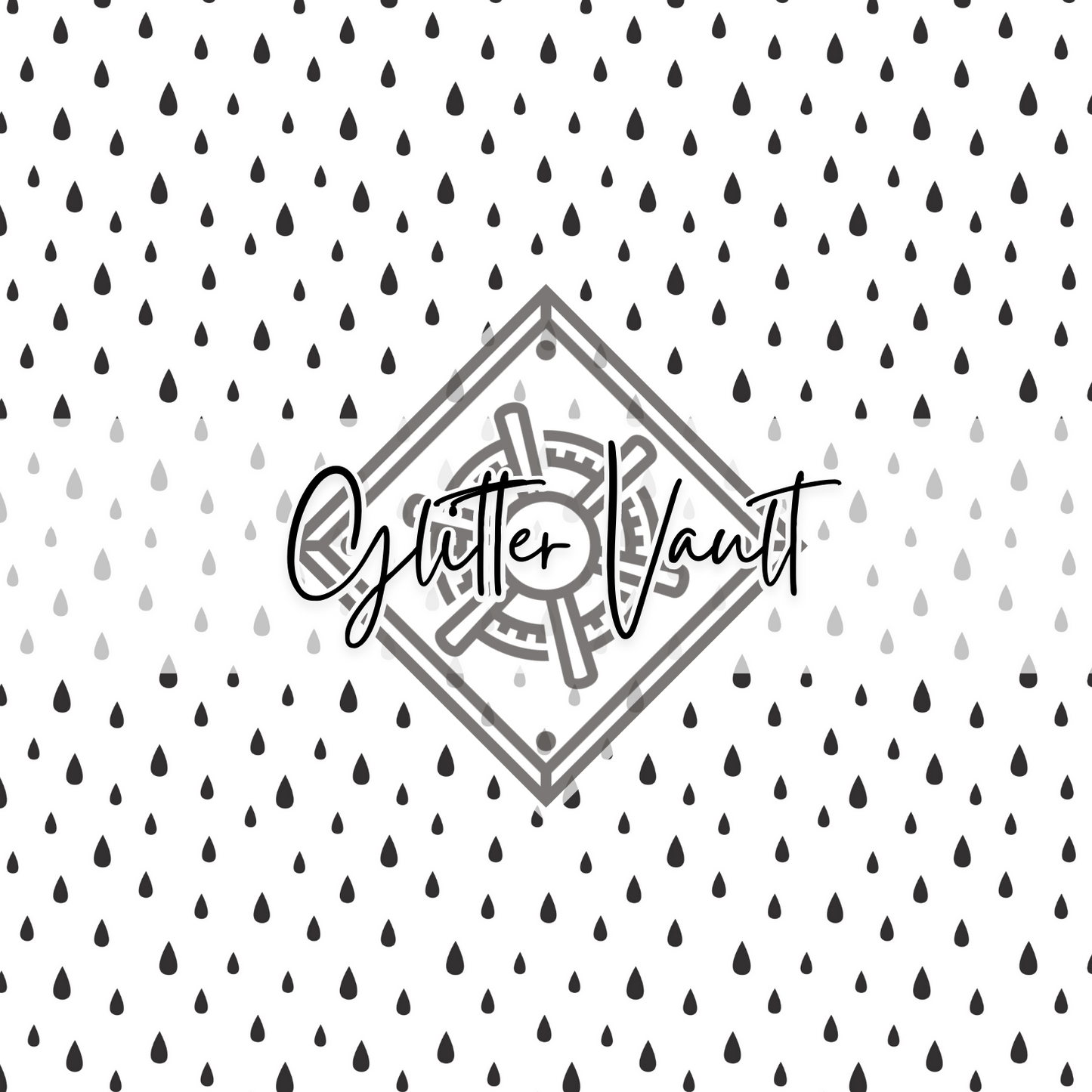 #7103 - Black Teardrop Vinyl Print