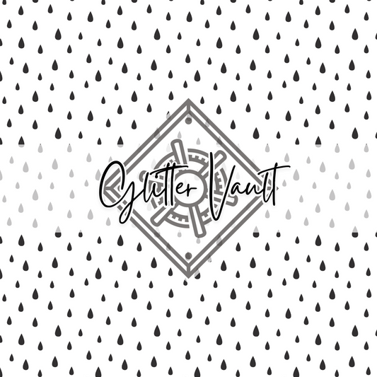 #7103 - Black Teardrop Vinyl Print