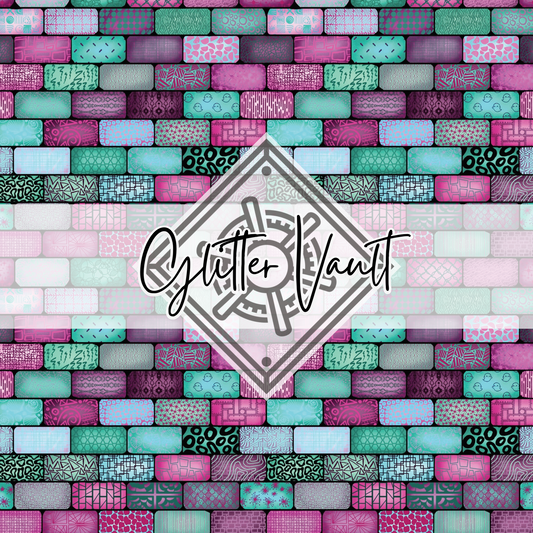 #7139 - Magical Brick Wall Vinyl Print