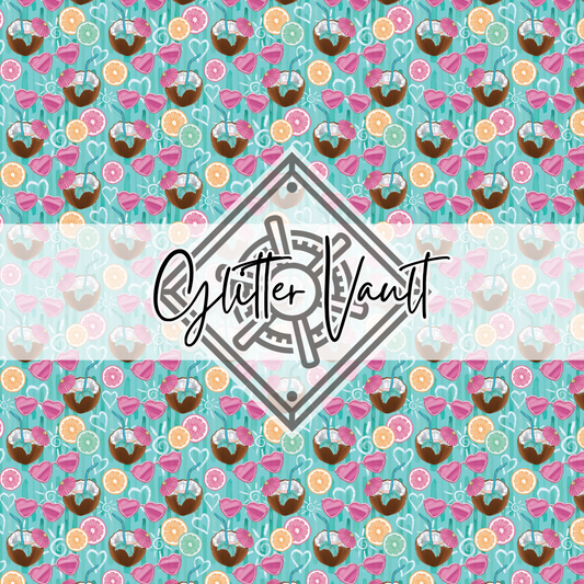#7146 - Summer Fruits Vinyl Print