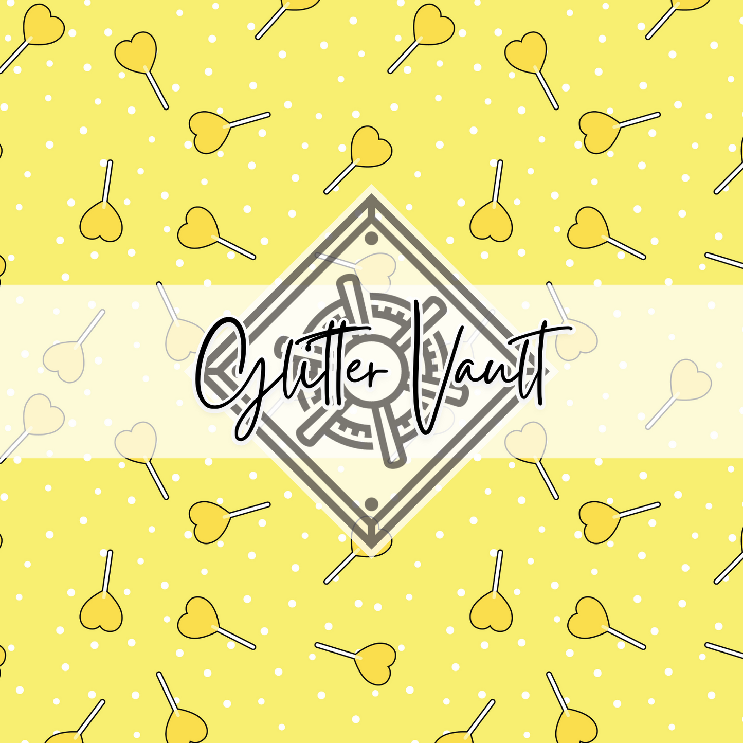 #7171 - Lollypop Hearts Vinyl Print